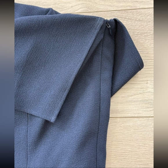 Dress The Population Navy Blue Raquel One Shoulder Midi Dress - Picture 5 of 9